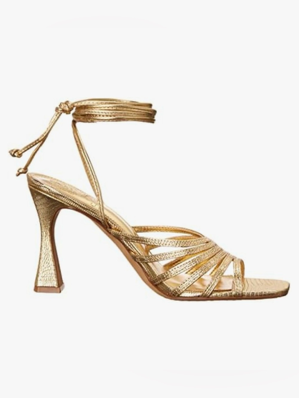 VINCE CAMUTO Roselian Gold Lace Up Sandal